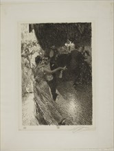 The Waltz, 1891, Anders Zorn, Swedish, 1860-1920, Sweden, Etching on ivory laid paper, 315 x 216 mm