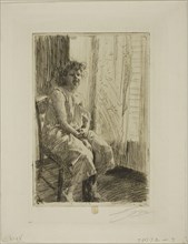 Morning, 1891, Anders Zorn, Swedish, 1860-1920, Sweden, Etching on ivory laid paper, 230 x 152 mm