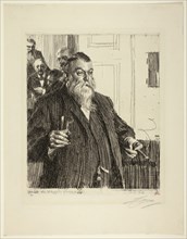 A Toast II, 1893, Anders Zorn, Swedish, 1860-1920, Sweden, Etching on cream laid paper, 300 x 259