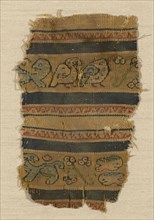 Fragment (Border), Roman period (30 B.C.– 641 A.D.), 1st/5th century, Coptic, Egypt, Egypt, Linen