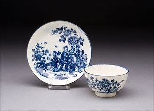 Cup and Saucer, c. 1775, Worcester Porcelain Factory, Worcester, England, founded 1751, Worcester,