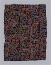 Fragment (From a shawl), 1850/99, Iran (Persia), Iran, Wool, 32.7 x 25.6 cm (12 7/8 x 9 3/4 in.)