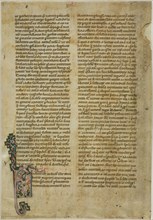 Bifolia from a Vita Sanctorum, or Lives of the Saints, c. 1150, Italian (Tuscany), Italy,