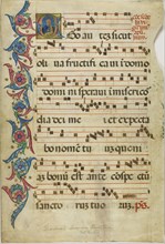 Saint Peter in a Historiated Initial E from a Gradual, 15th century, Italian, Italy, Manuscript