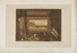 The Frontispiece to Liber Studiorum, published May 23, 1812, Joseph Mallord William Turner
