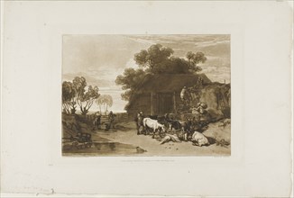 The Straw Yard, plate 7 from Liber Studiorum, Published February 20, 1808, Joseph Mallord William