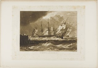 Ships in a Breeze, plate 10 from Liber Studiorum, published February 20, 1808, Joseph Mallord