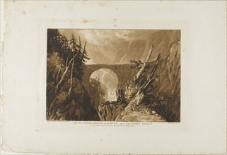 Little Devil’s Bridge, plate 19 from Liber Studiorum, published March 29, 1809, Joseph Mallord