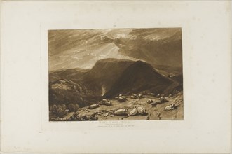 Hind Head Hill, plate 25 from Liber Studiorum, published January 1, 1811, Joseph Mallord William
