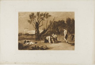 Young Anglers, plate 32 from Liber Studiorum, published June 1, 1811, Joseph Mallord William Turner