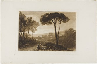 Scene in the Campagna, plate 38 from Liber Studiorum, Published February 1, 1812, Joseph Mallord