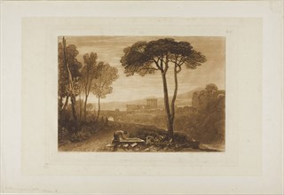 Scene in the Campagna, plate 38 from Liber Studiorum, published February 1, 1812, Joseph Mallord