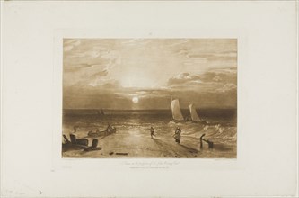 The Mildmay Sea-Piece, plate 40 from Liber Studiorum, published February 11, 1812, Joseph Mallord