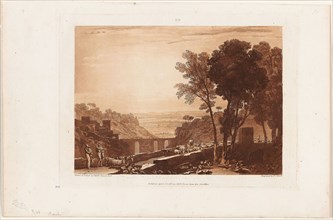 The Bridge and Goats, plate 43 from Liber Studiorum, published April 23, 1812, Joseph Mallord