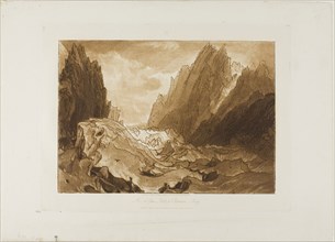 Mer de Glace, plate 50 from Liber Studiorum, published May 12, 1812, Joseph Mallord William Turner,