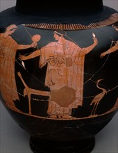 Stamnos (Mixing Jar), 480/470 BC, Greek, Athens, Attributed to Syriskos (formerly the Copenhagen