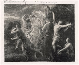 Dance of the Trojans, 1893, Henri Fantin-Latour, French, 1836-1904, France, Lithograph in black on