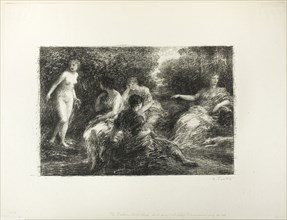 Bathing Women, third large plate, 1896, Henri Fantin-Latour, French, 1836-1904, France, Lithograph