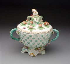 Covered Bowl, 1750/60, Chelsea Porcelain Manufactory, London, England, c. 1745-1784, Chelsea,