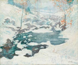 Icebound, c. 1889, John Henry Twachtman, American, 1853–1902, Connecticut, Oil on canvas, 64. 2 ×