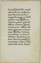 Illuminated Manuscript Leaf, c. 1450, Italian, Italy, Manuscript cutting with roman small letter