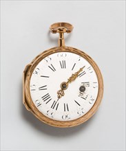 Watch, 1760, Jean Baptiste Baillon, French, active 1751-70, Paris, France, Gold and enamels, Diam.