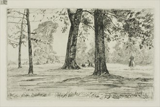 Greenwich Park, 1859, James McNeill Whistler, American, 1834-1903, United States, Etching with foul