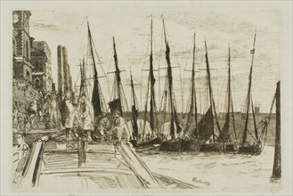 Billingsgate, 1859, James McNeill Whistler, American, 1834-1903, United States, Etching and