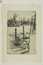 The Tiny Pool, 1876/78, James McNeill Whistler, American, 1834-1903, United States, Etching and