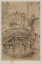 Ponte del Piovan, 1879/80, James McNeill Whistler, American, 1834-1903, United States, Etching and