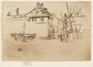 The Temple, 1880/81, James McNeill Whistler, American, 1834-1903, United States, Etching in black