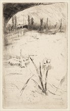 Sketch after Cecil Lawson’s Swan and Iris, 1882, James McNeill Whistler, American, 1834-1903,