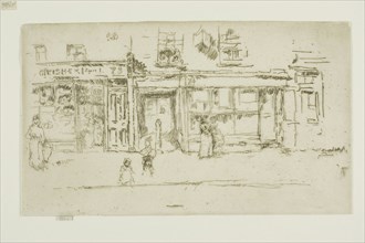 York Street, Westminster, 1888, James McNeill Whistler, American, 1834-1903, United States, Etching