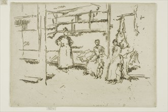 After the Sale, Clothes Exchange, Houndsditch, 1887, James McNeill Whistler, American, 1834-1903,