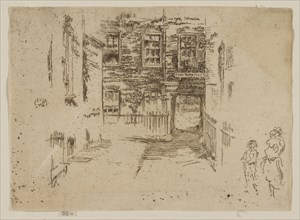 Gray’s Inn Place, 1887, James McNeill Whistler, American, 1834-1903, United States, Etching and