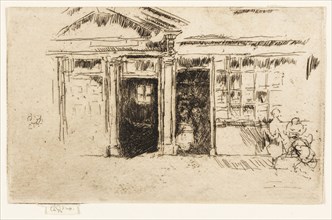 Double Doorway, Sandwich, 1887, James McNeill Whistler, American, 1834-1903, United States, Etching