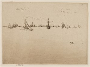 The Turret Ship, 1887, James McNeill Whistler, American, 1834-1903, United States, Etching in black