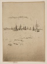 Return to Tilbury, 1887, James McNeill Whistler, American, 1834-1903, United States, Etching and