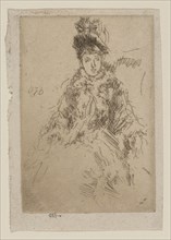 The Fur Tippet: Miss Lenoir, 1887, James McNeill Whistler, American, 1834-1903, United States,