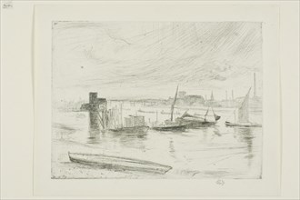 Battersea Dawn (Cadogan Pier), 1861, James McNeill Whistler, American, 1834-1903, United States,