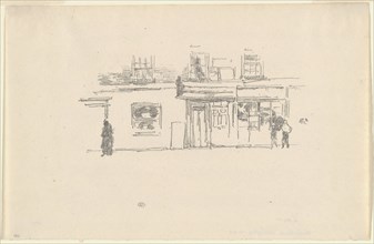 Chelsea Shops, 1888, James McNeill Whistler, American, 1834-1903, United States, Transfer