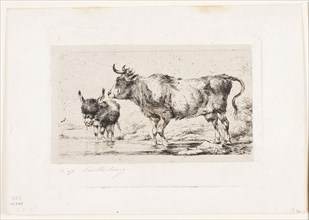 The Cow and Ass, 1849, Charles Meryon (French, 1821-1868), after Philip Jacques de Loutherbourg