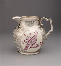 Jug, 1810/20, England, Staffordshire, Staffordshire, Lead-glazed earthenware with lustre