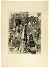 The Bridge of Sighs, 1883, Frank Duveneck, American, 1848-1919, United States, Etching, with