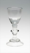 Wine Glass, c. 1720, England, Glass, H. 18.4 cm (7 1/4 in.)