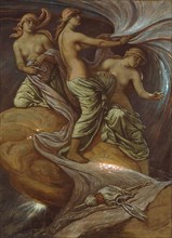 The Fates Gathering in the Stars, 1887, Elihu Vedder, American, 1836–1923, United States, Oil on