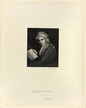 Portrait of Mary Wollstonecraft, from Old English Masters, 1899, printed 1902, Timothy Cole