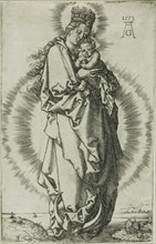 The Virgin and Child on a Crescent Moon, 1553, Heinrich Aldegrever, German, 1502-c.1560, Germany,