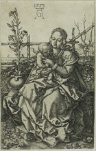 The Virgin and Child Seated on a Grassy Bank, 1553, Heinrich Aldegrever, German, 1502-c.1560,