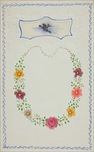Untitled Valentine (Dove with Letter), c. 1850, Unknown Artist, English, 19th century, England,